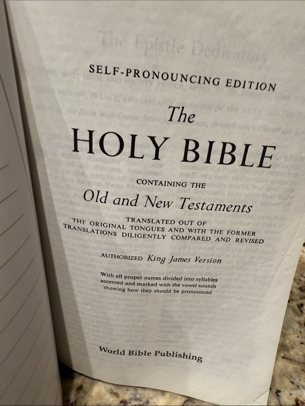 Holy Bible King James Version - Black Leather Cover - Picture 5 of 14